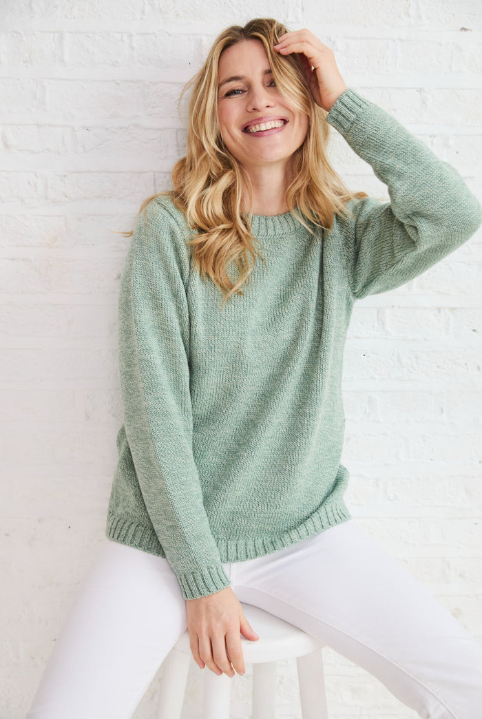 Merino wool sweater, Ireland, Aran, jumper, Pullover, made in Ireland, knitwear, women's sweater, ladies' jumper, green ,Crew neck
