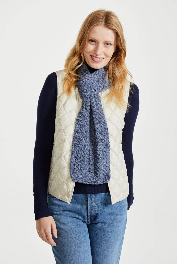 Ladies' scarf, merino wool, wool hats,aran, knitwear, made in Ireland, Hat & Scarf, gift, Ireland