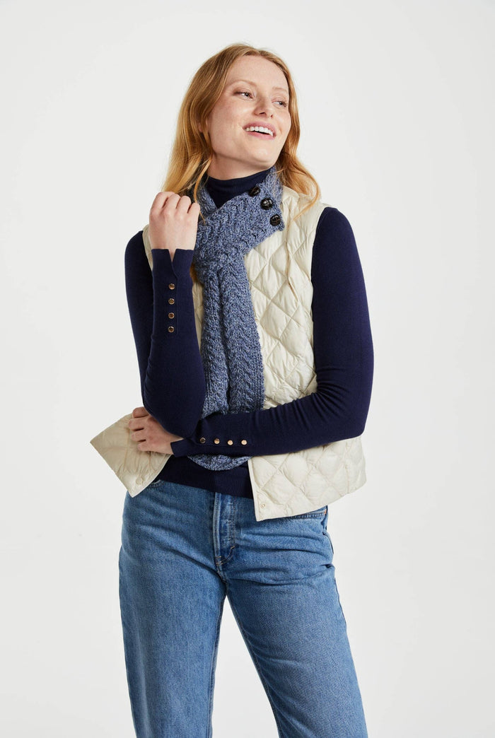 Ladies' scarf, merino wool, wool hats,aran, knitwear, made in Ireland, Hat & Scarf,, gift, Ireland