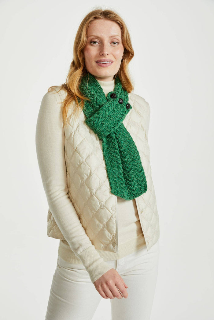 Ladies' scarf, merino wool, wool hats,aran, knitwear, made in Ireland, Hat & Scarf, gift, Ireland