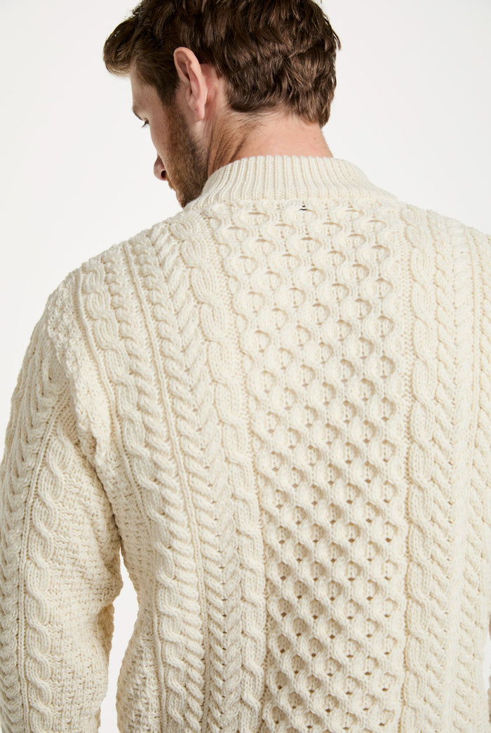 100% wool sweater, merino wool,  knitwear, men's sweater,aran, men's jumper, Ireland, cable knit