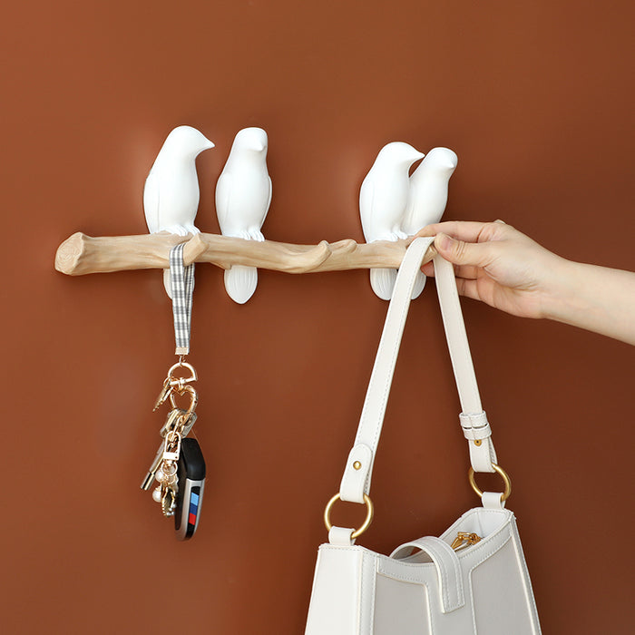 Chic Resin Bird Wall Hooks