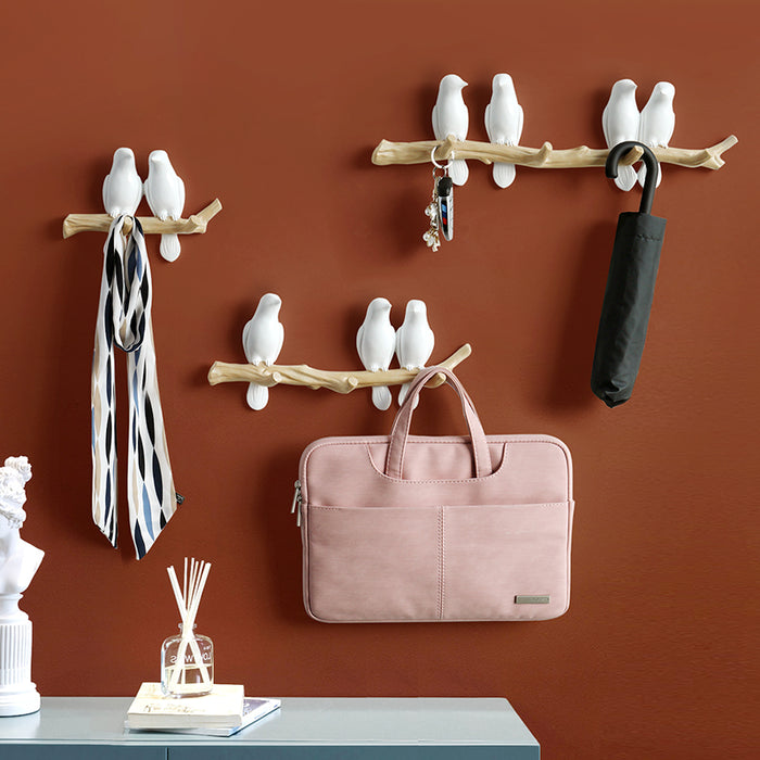 Chic Resin Bird Wall Hooks