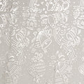 Christmas Organza Fabric, Bells Silver- Width 148cm