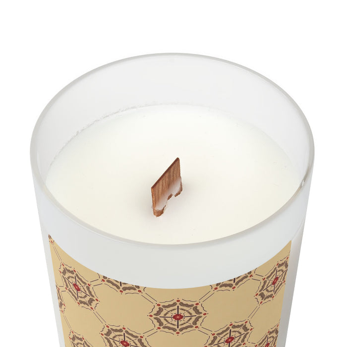 Crimson Spiderweb Lattice Candle (Beige)