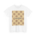 Crimson Spiderweb Lattice Unisex T-Shirt (Beige) (Logo)