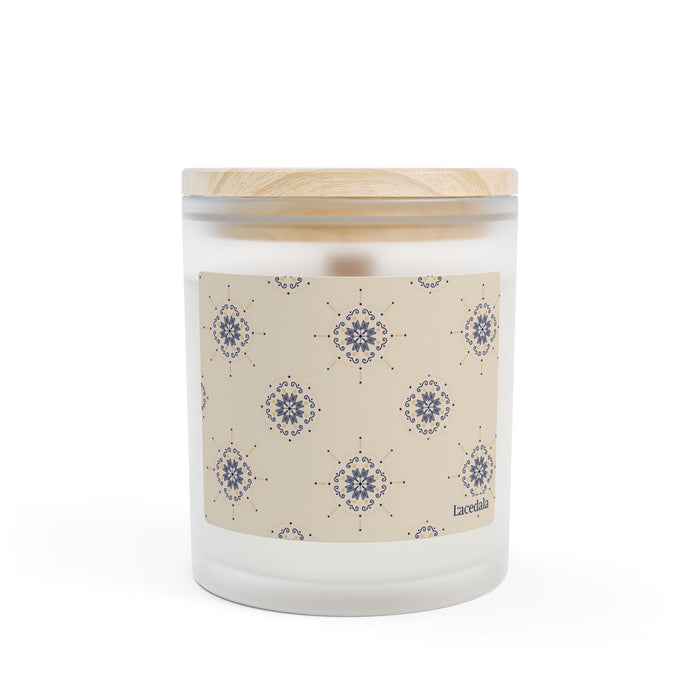 Enchanted Midnight Mandala Candle (Cream)