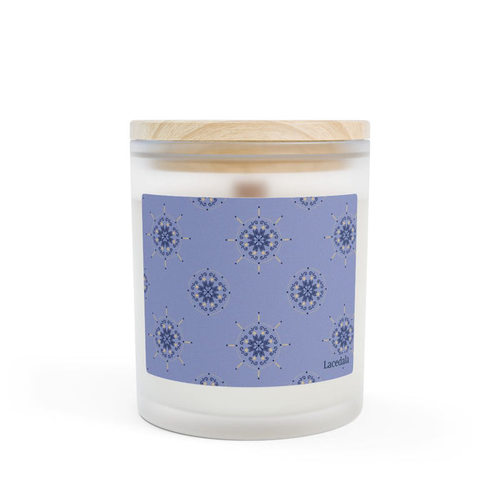 Enchanted Midnight Mandala Candle (Navy Blue)