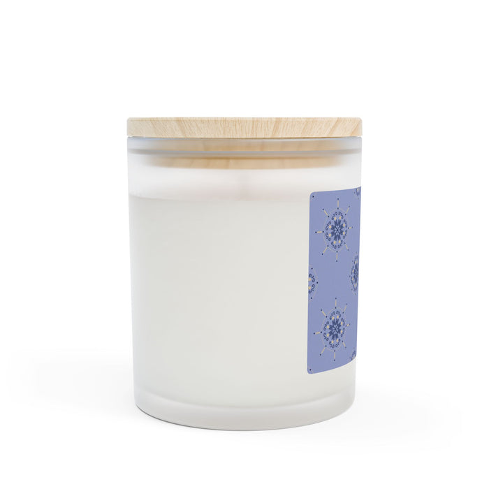 Enchanted Midnight Mandala Candle (Navy Blue)