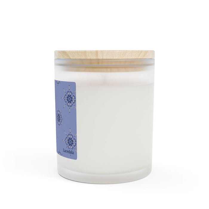 Enchanted Midnight Mandala Candle (Navy Blue)