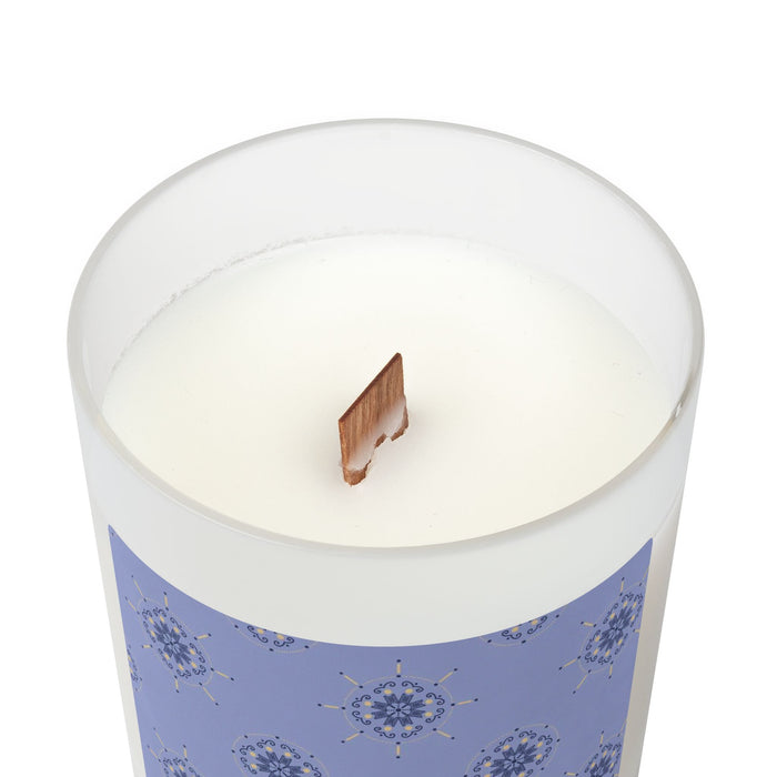 Enchanted Midnight Mandala Candle (Navy Blue)