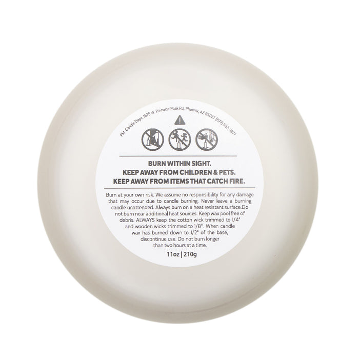 Enchanted Midnight Mandala Candle (White)