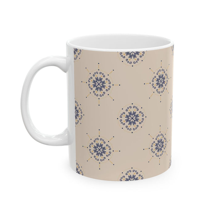 Enchanted Midnight Mandala Mug (Cream)