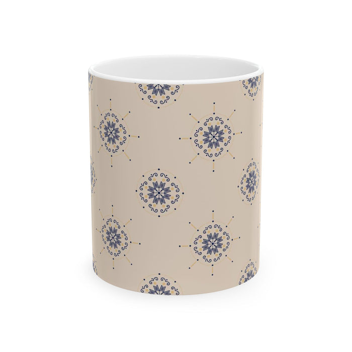 Enchanted Midnight Mandala Mug (Cream)