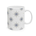 Enchanted Midnight Mandala Mug (White)