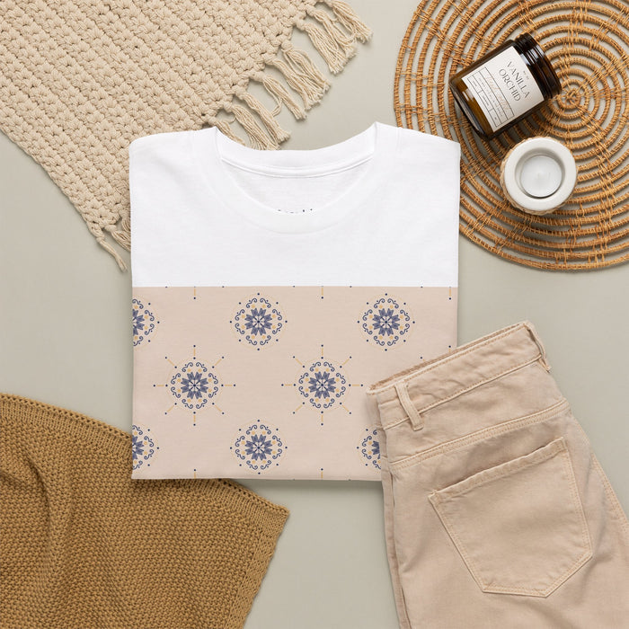 Enchanted Midnight Mandala Unisex T-Shirt (Cream)