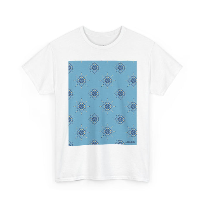 Enchanted Midnight Mandala Unisex T-Shirt (Dusty Blue)