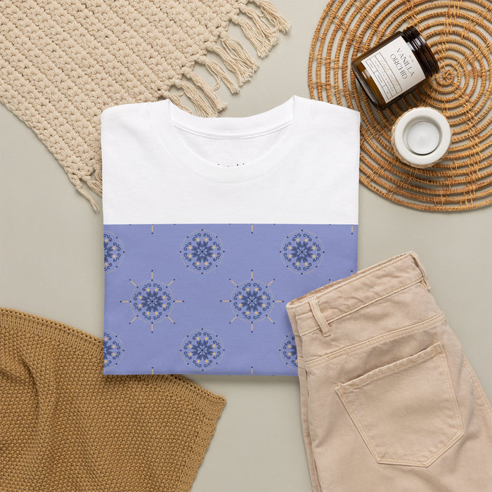 Enchanted Midnight Mandala Unisex T-Shirt (Navy Blue)