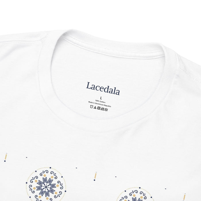 Enchanted Midnight Mandala Unisex T-Shirt (White) (Logo)