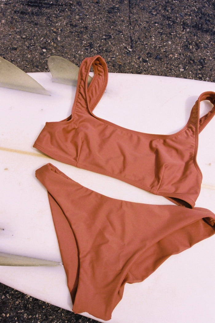 Encinitas Bikini Top // Terracotta