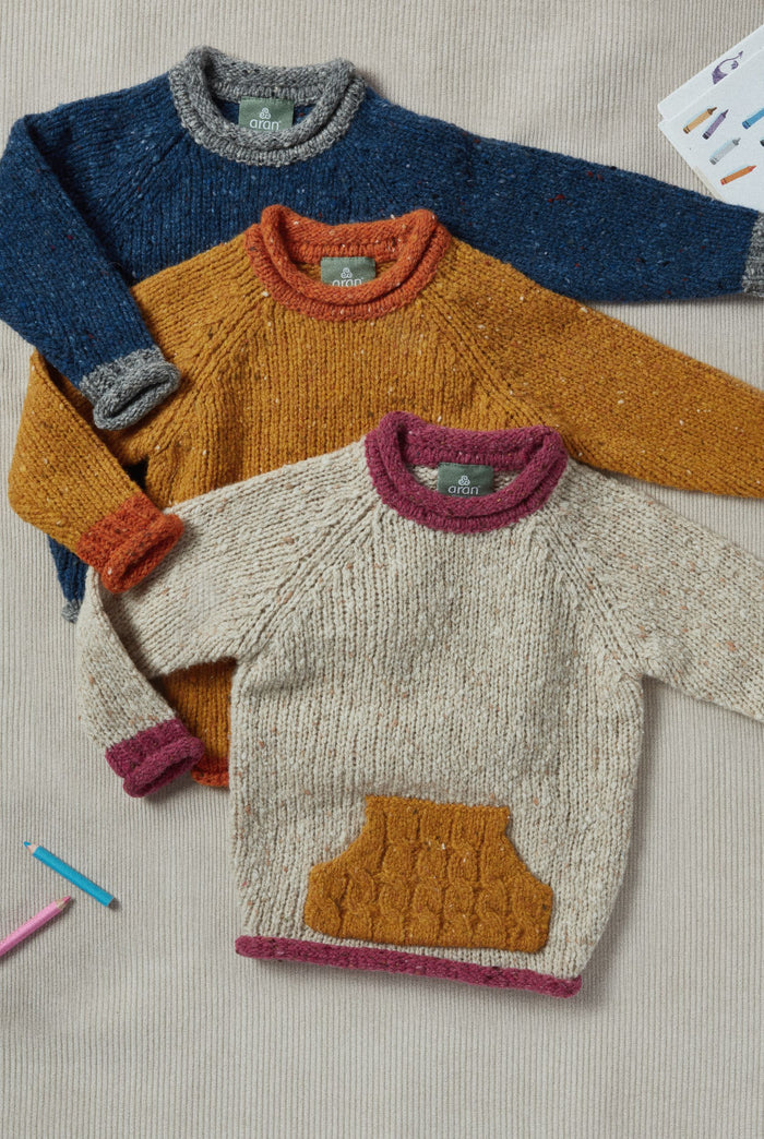Children's knitwear, Knitwear for baby, baby aran wool, wool, Ireland, baby roll neck sweater
