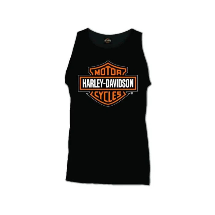 Harley-Davidson® Bar & Shield Dealer Tank Tee - Black/ Orange - 30293951