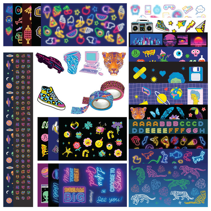 Kaleidoscope Sticker Bomb Studio Neon