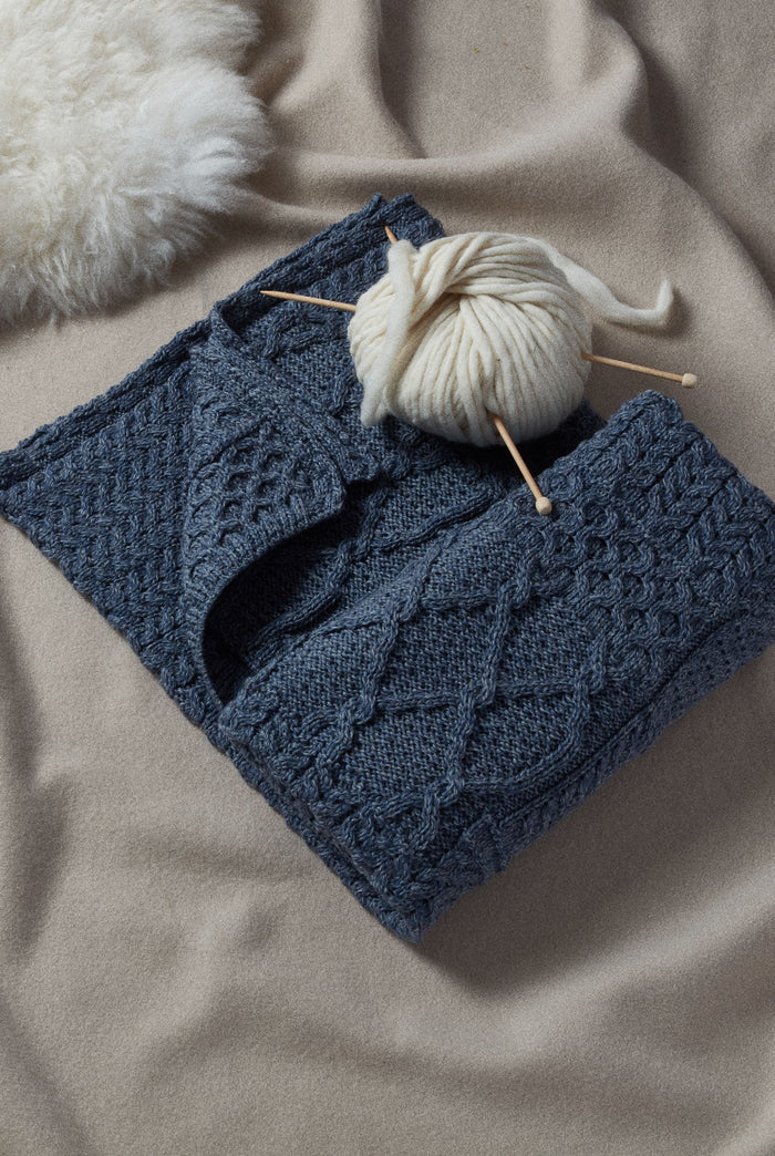 Merino wool, blanket, wool blankets for sale, wool blankets, made in Ireland, knitwear, 100% wool blankets, Irish blankets,denim