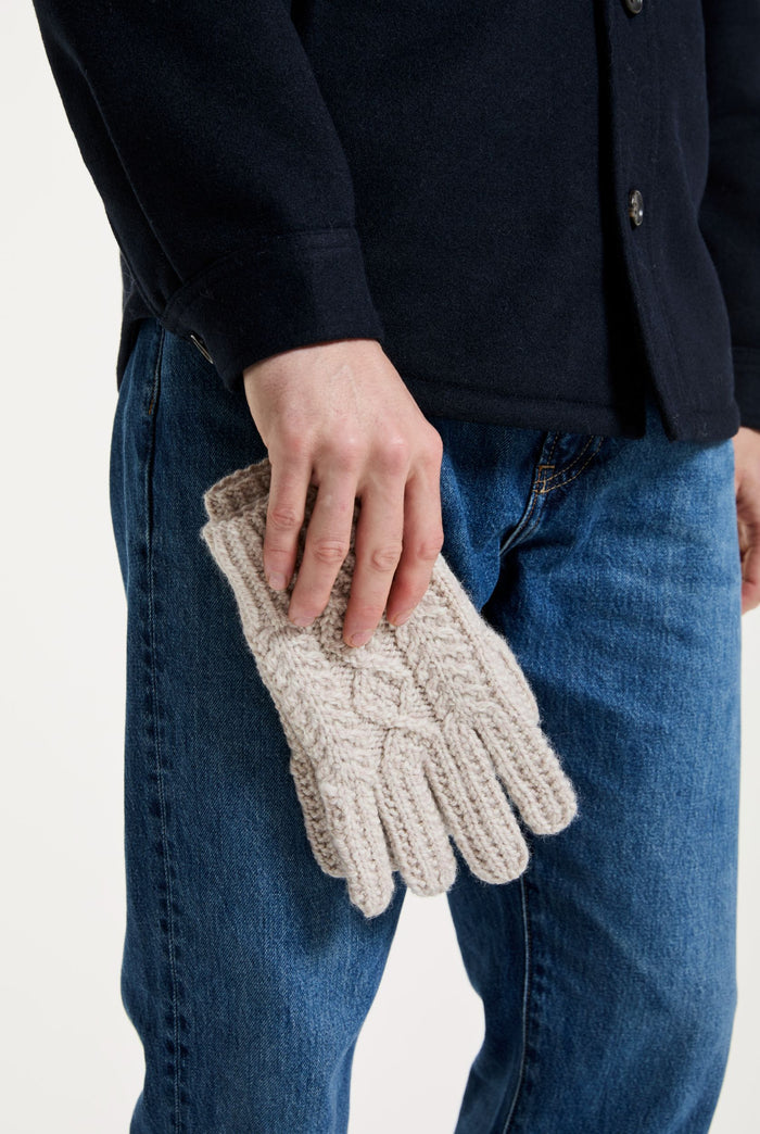 wool gloves, aran wool, knitwear, gift, Ireland, gloves,merino wool gloves