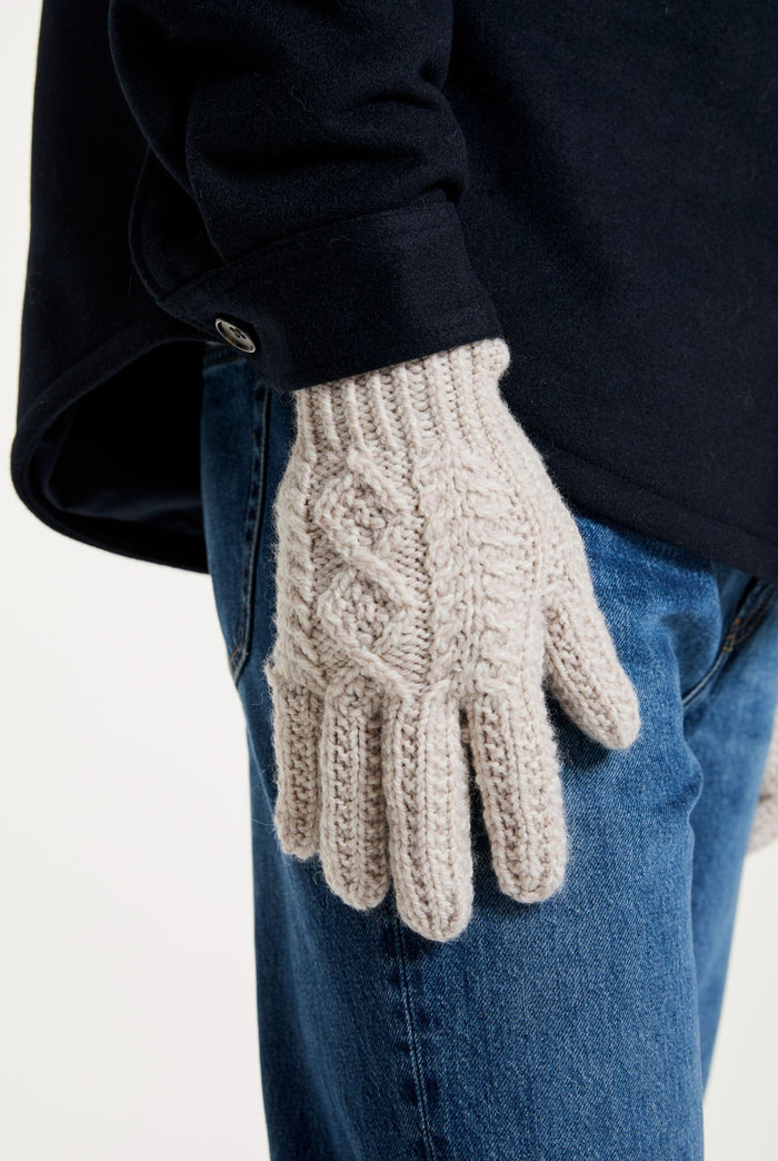 wool gloves, aran wool, knitwear, gift, Ireland, gloves,merino wool gloves