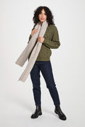 merino wool, scarf, oat,  knitwear, gift, ladies scarf, aran scarves, hat & scarves,aran