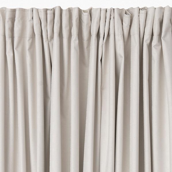 Liberty Pencil Pleat Curtain, 213cm Drop -  Parchment