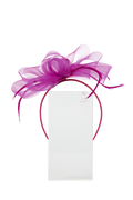 Lincraft Headband And Clip Fascinator, Eva - Magenta