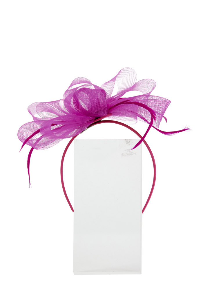 Lincraft Headband And Clip Fascinator, Eva - Magenta