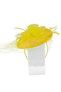 Lincraft Headband And Clip Fascinator, Ruth- Yellow