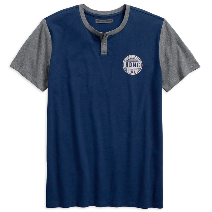 LIVE TO RIDE MEN'S HENLEY TEE - 96159-18VM