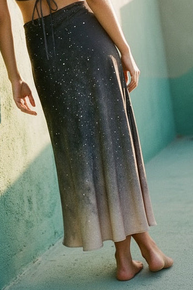 Maia Silk Skirt in Star Dust - Limited Edition