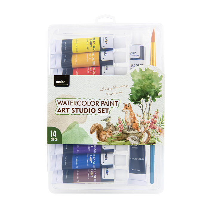 Makr Gift Box Watercolour Art Set - 14pce