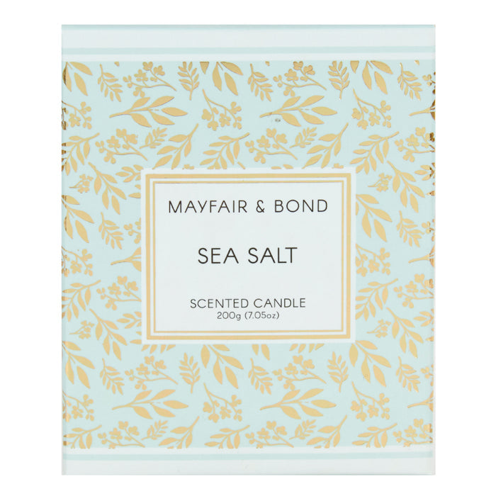Mayfair & Bond Scented Candle, Sea Salt- 200g
