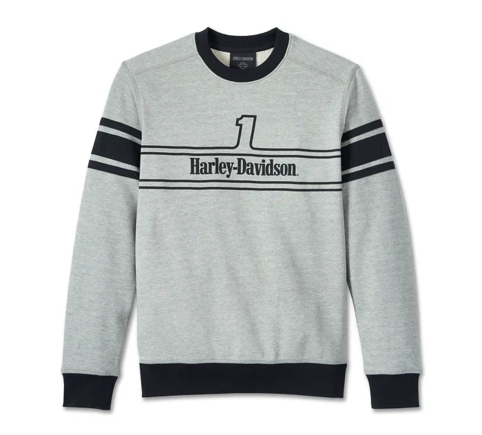 Men's #1 Racing Sweatshirt - Charcoal Grey Heather 96016-24VM