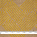 Metallic Print Hessian Fabric, Zigzag- Width 129.5cm