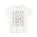 Moonlit Mandala Dream Unisex T-Shirt (White) (Logo)