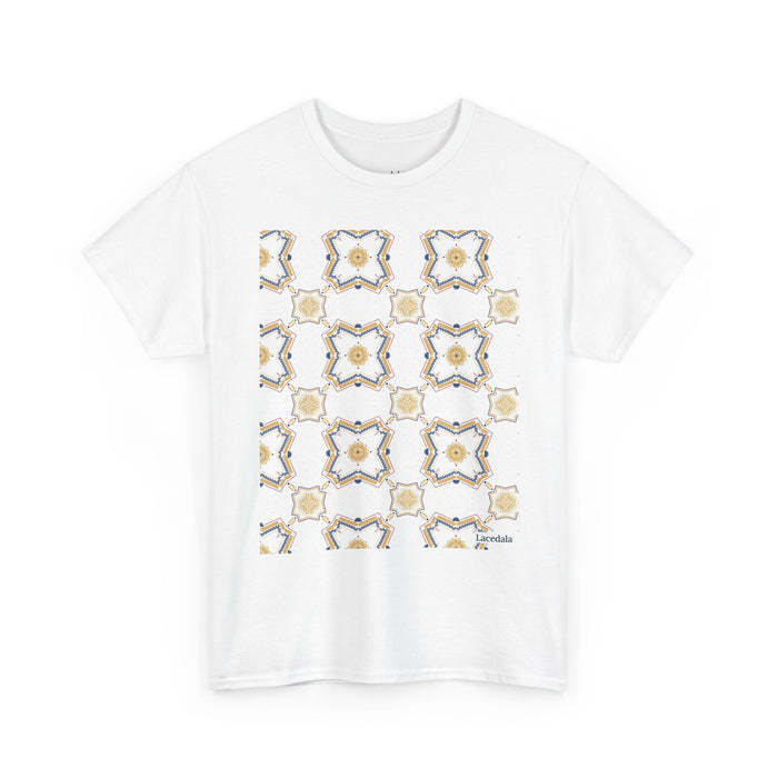 Moonlit Mandala Dream Unisex T-Shirt (White)