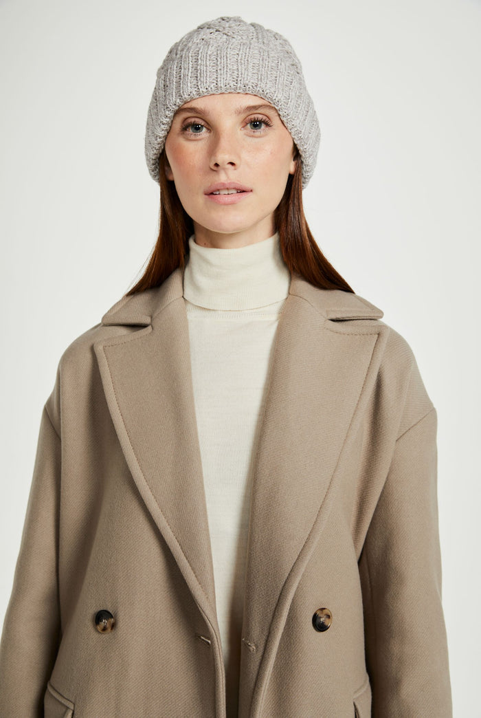 Merino wool, hat, oat, Hat & Scarf, aran hats, knitwear, made in Ireland, woollen hats, gift, Pom Pom,Wool