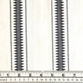 Printed Cotton Duck Fabric, Grey Zig Zag Line- Width 140cm