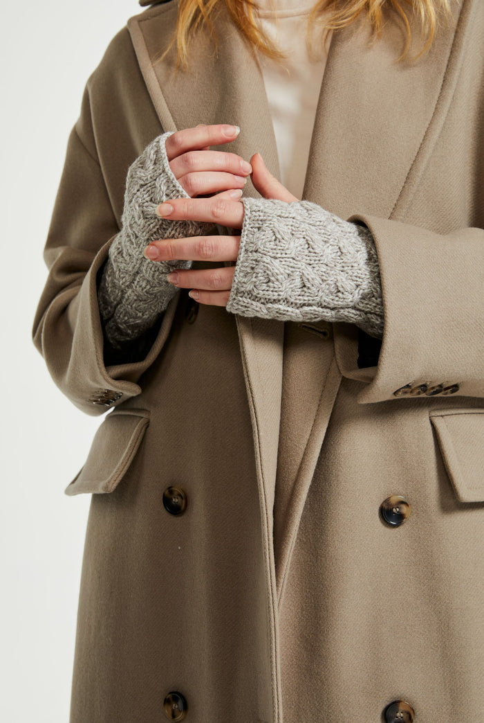 Fingerless Gloves, made in Ireland, merino wool, wool gloves, Mittens,aran, Ireland, unisex