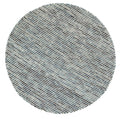 Skandi Ingrid Teal Round Wool Rug