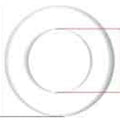 Sullivans Deco Ring, Silver- 55mm