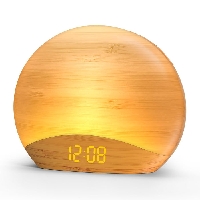 Sunrise Simulating Alarm Clock with Bluetooth Speaker
