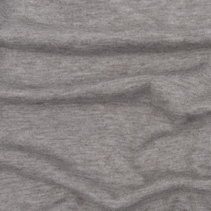 Soft grey breathable fabric texture detail of The Albright shirt